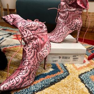 Light Pink Bandana Boots